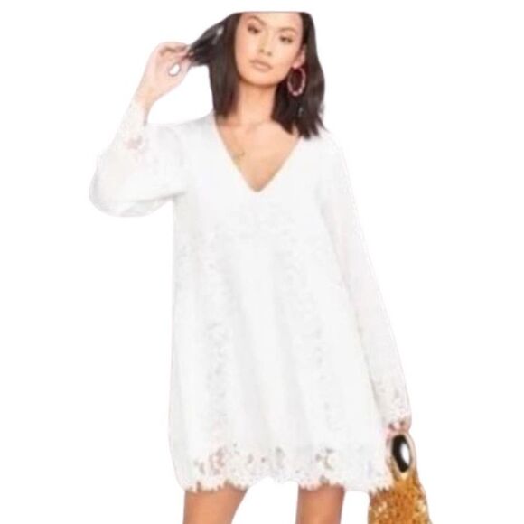 Show Me Your MuMu Dresses & Skirts - NWT Show me your mumu carrie flare white lace dress size small